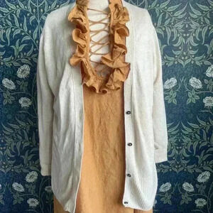 Lightweight Linen Knit Boyfriend Cardigan by Banana Republic